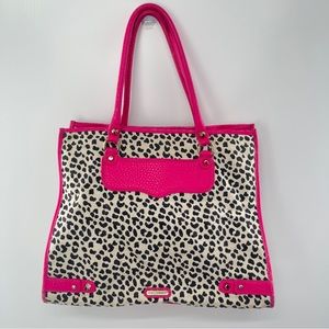 Rebecca Minkoff Hot Pink Leopard Tote Bag